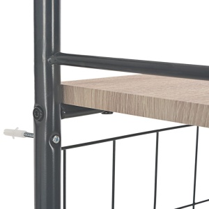 Set mobilier bucătărie, suport depozitare, 3 piese, MDF și oțel - Img 6