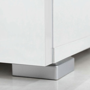Set mobilier comodă TV de perete, 5 piese, iluminare LED, alb - Img 8