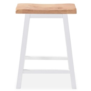 Set mobilier de bar, 3 piese, MDF, alb - Img 5
