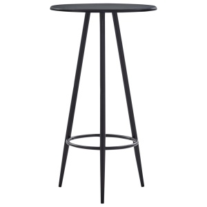 Set mobilier de bar, 5 piese, gri inchis, material textil - Img 2