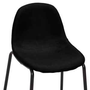 Set mobilier de bar, 5 piese, negru, material textil - Img 9