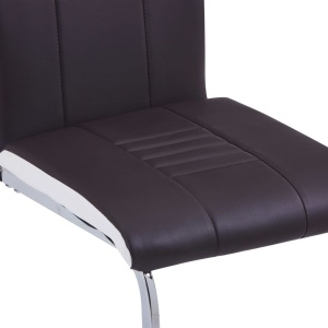 Set mobilier de bucătărie, 5 piese, maro, piele ecologică - Img 11