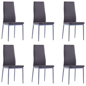 Set mobilier de bucătărie, 7 piese, gri - Img 5