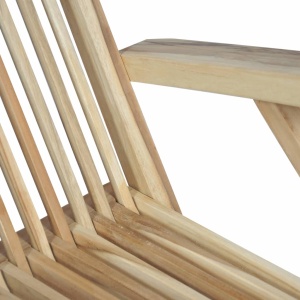 Set mobilier de exterior, 5 piese, lemn masiv de tec - Img 9