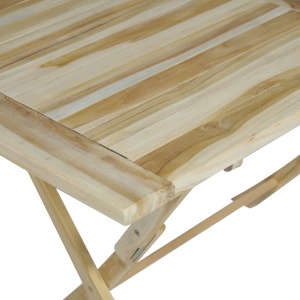 Set mobilier de exterior, 5 piese, lemn masiv de tec - Img 12