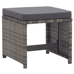 Set mobilier de exterior cu perne 17 piese antracit poliratan - Img 10
