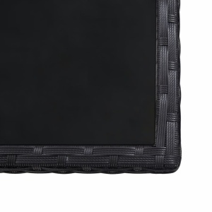 Set mobilier de exterior cu perne, 17 piese, negru, poliratan - Img 11