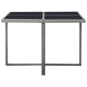 Set mobilier de exterior cu perne, 9 piese, antracit, poliratan - Img 7