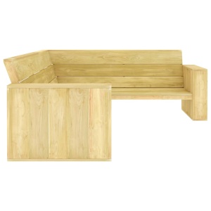 Set mobilier de grădină, 2 piese, lemn de pin tratat - Img 8