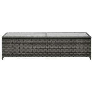 Set mobilier de grădină cu perne, 4 piese, antracit, poliratan - Img 5