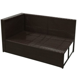 Set mobilier de grădină cu perne, 8 piese, maro, poliratan - Img 9