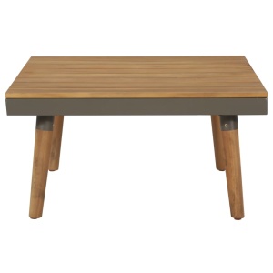 Set mobilier grădină cu perne, 4 piese, maro, lemn acacia - Img 5