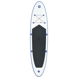 Set placă stand up paddle SUP surf gonflabilă, albastru și alb - Img 3