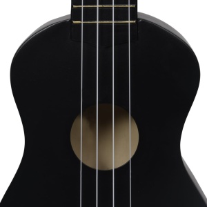 Set ukulele Soprano pentru copii, cu husă, negru, 23" - Img 11