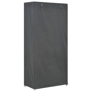 Șifonier cu 3 rafturi, gri, 79 x 40 x 170 cm, material textil - Img 3