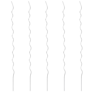 Spirale pentru suport plante, 5 buc., 110 cm, oțel galvanizat