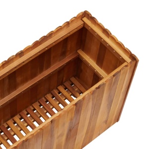 Strat inălțat de grădină, 100x30x50 cm, lemn masiv de acacia - Img 6