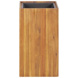 Strat inălțat de grădină, 33,5x33,5x60 cm, lemn masiv de acacia - Img 5