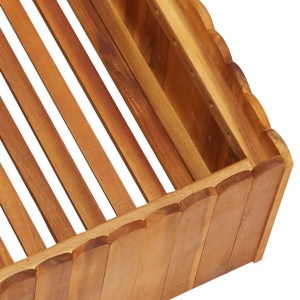 Strat inălțat de grădină, 50 x 50 x 25 cm, lemn masiv de acacia - Img 4