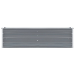 Strat inălțat de grădină, gri, 160 x 40 x 45 cm oțel galvanizat - Img 4