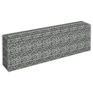Strat inălțat gabion, 180 x 30 x 60 cm, oțel galvanizat - Img 3