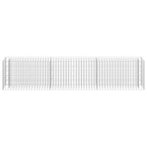Strat inălțat gabion, 270 x 30 x 60 cm, oțel galvanizat - Img 4