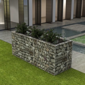 Strat inălțat gabion, 270 x 90 x 100 cm, oțel