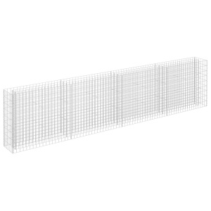 Strat inălțat gabion, 360 x 30 x 90 cm, oțel galvanizat - Img 2