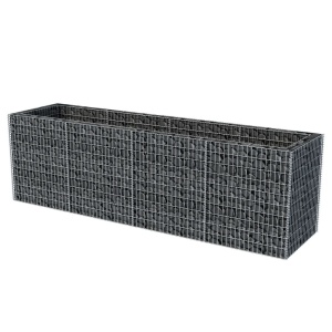 Strat inălțat gabion, 360 x 90 x 100 cm, oțel - Img 3