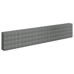 Strat inălțat gabion, 450 x 30 x 90 cm, oțel inoxidabil - Img 3