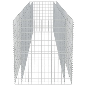 Strat inălțat gabion, 450 x 90 x 100 cm, oțel galvanizat - Img 5
