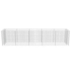 Strat inălțat gabion, 450 x 90 x 100 cm, oțel galvanizat - Img 8