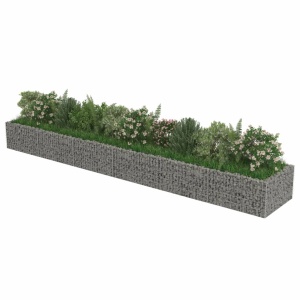 Strat inălțat gabion, 540 x 90 x 50 cm, oțel galvanizat - Img 3