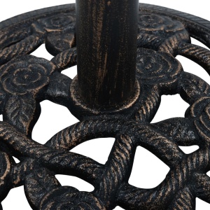 Suport de umbrelă, negru și bronz, 9 kg, fontă, 40 cm - Img 5