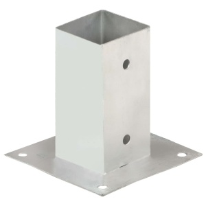 Suporți stâlp, 4 buc., metal galvanizat, 71 mm - Img 3