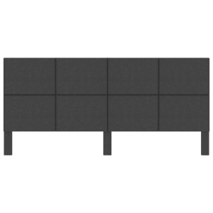 Tăblie de pat, gri inchis, 200 x 200 cm, material textil - Img 4