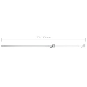 Tijă de susținere pentru baie, 70-120 cm, oțel inoxidabil - Img 7