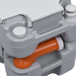 Toaletă portabilă pentru camping, gri, 20+10 L - Img 8