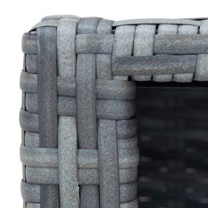 Treaptă pentru spa, gri, 92 x 45 x 25 cm, poliratan - Img 6