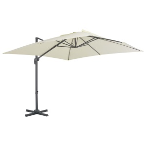 Umbrelă de exterior cu bază portabilă, nisipiu - Img 3