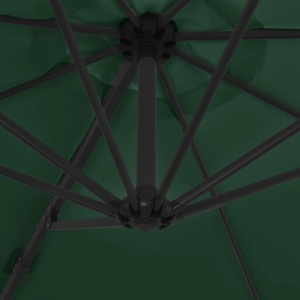 Umbrelă de exterior cu bază portabilă, verde - Img 2