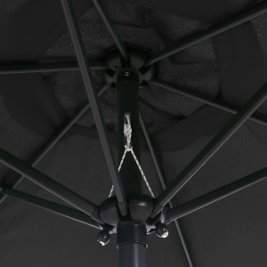 Umbrelă de soare, antracit, 200 x 211 cm, aluminiu - Img 2
