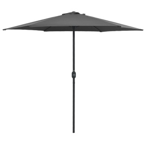 Umbrelă de soare cu stâlp aluminiu, antracit, 270 x 246 cm