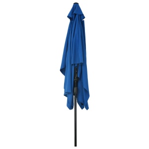 Umbrelă de soare cu stâlp metalic, azur, 300 x 200 cm - Img 4