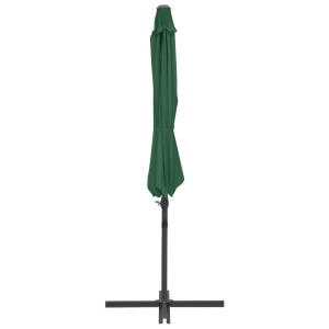Umbrelă suspendată cu stâlp din oțel, verde, 300 cm - Img 8