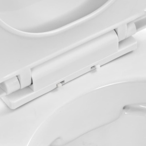 Vas WC suspendat fără ramă, alb, ceramică - Img 4