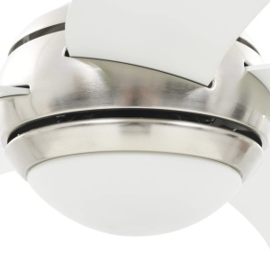 Ventilator tavan decorativ cu iluminare, 128 cm, alb - Img 12
