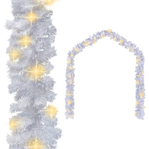 242424 Ghirlandă de Crăciun cu becuri LED, alb, 5 m