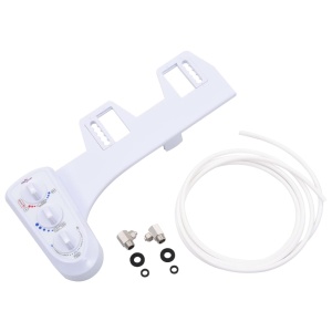 Accesoriu bideu pentru scaun toaletă apă rece & caldă două duze - Img 2