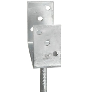 Ancore de gard, 6 buc., argintiu, 12x6x30 cm, oțel galvanizat - Img 7